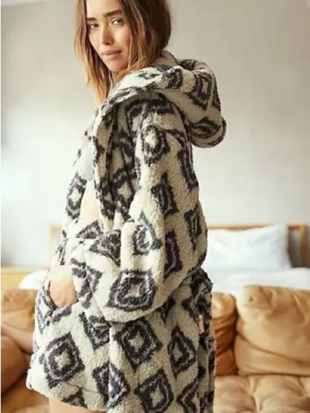 RARE & DISCONTINUED Free People
'Dorm Perfect' Faux Sherpa Set